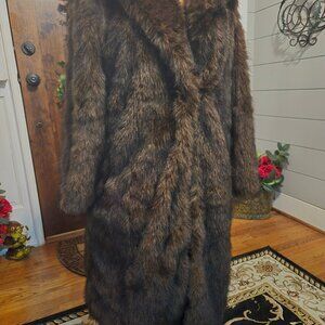 Women's Faux Fur Coat Size Small Brand New